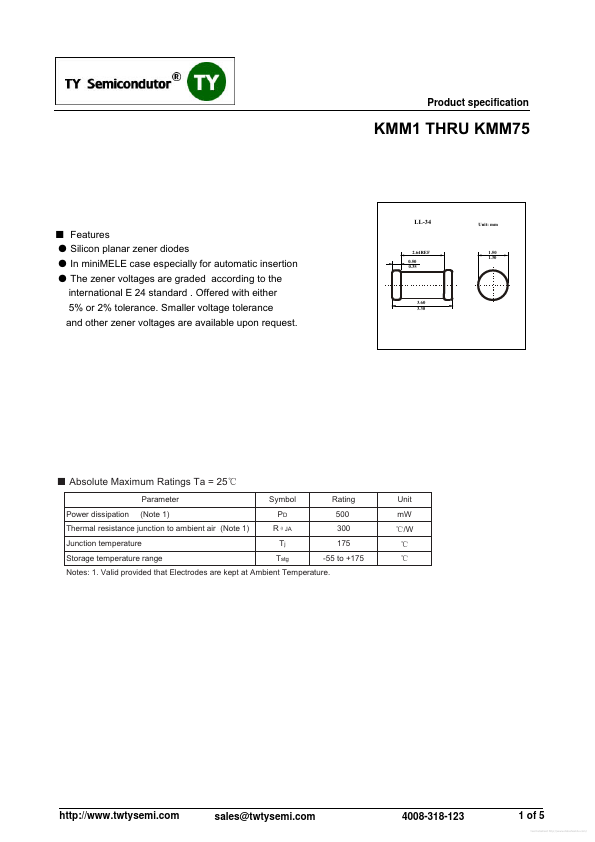 KMM6.2 TY Semiconductor