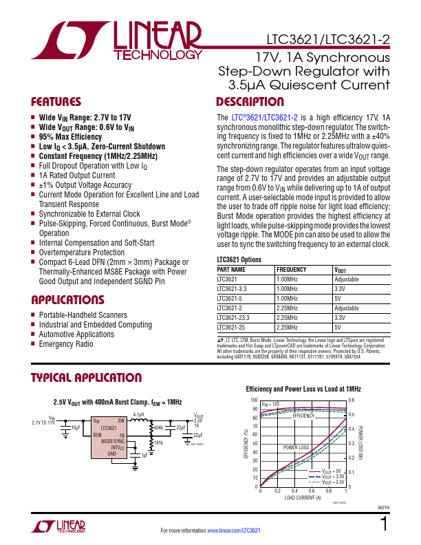 LTC3621-2 Linear Technology