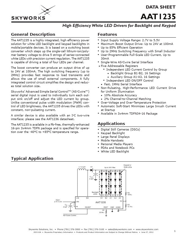 AAT1235 Skyworks Solutions