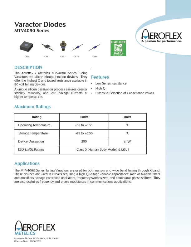 MTV4090-03 Aeroflex