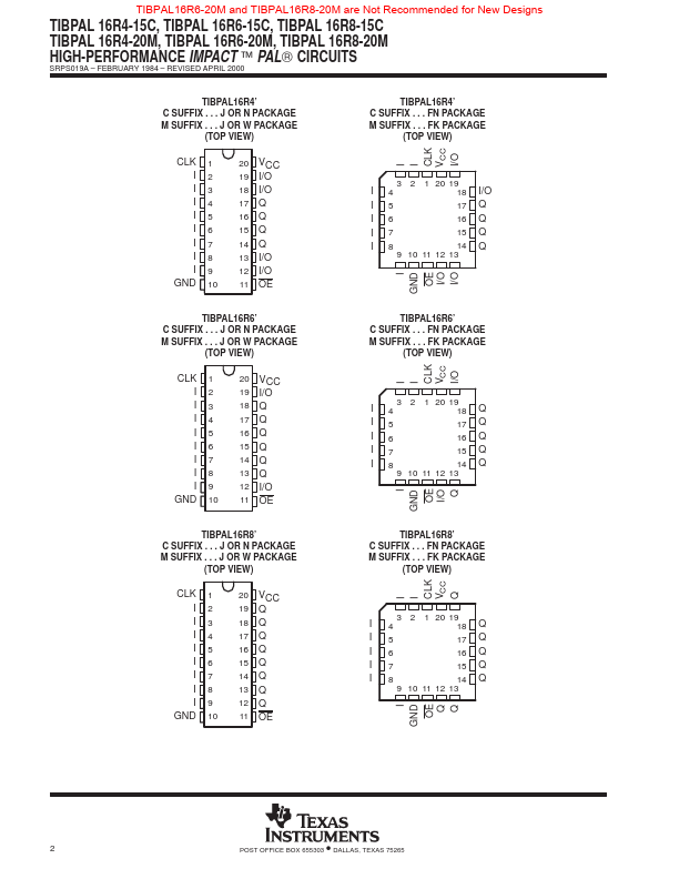 TIBPAL16L8-20M