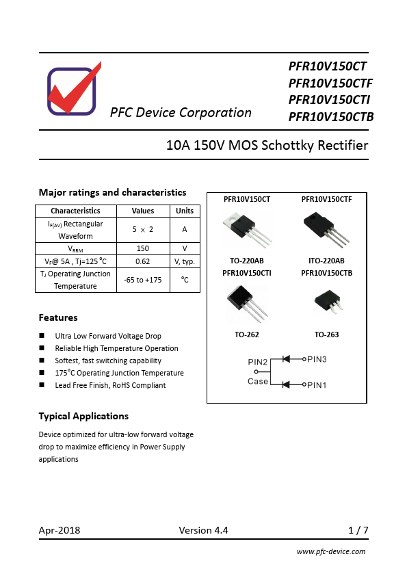 PFR10V150CTI