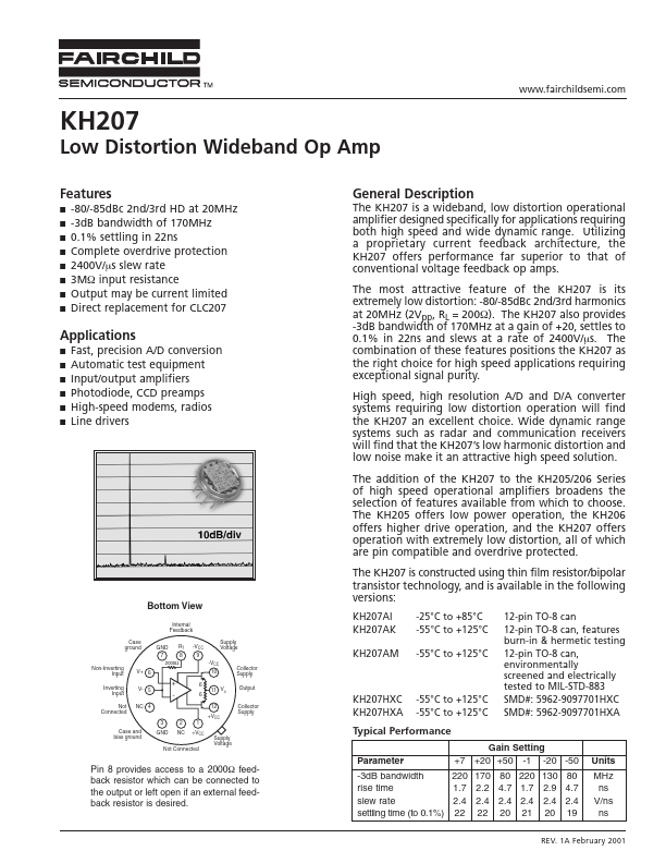 KH207 Fairchild Semiconductor
