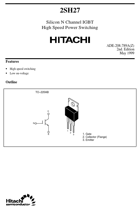 2SH27 Hitachi Semiconductor