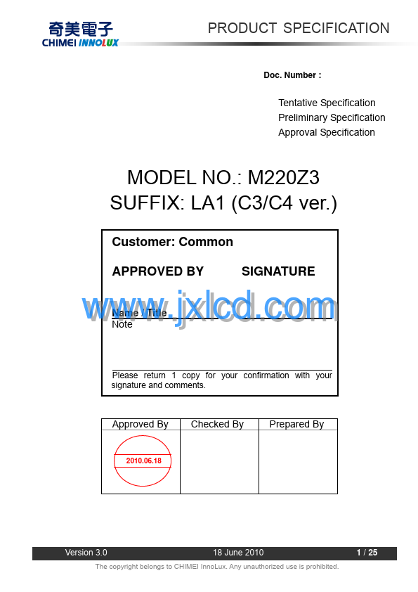 M220Z3-LA1 Chi Mei