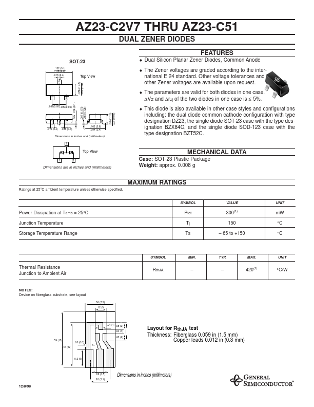 AZ23-C3V3 General Semiconductor