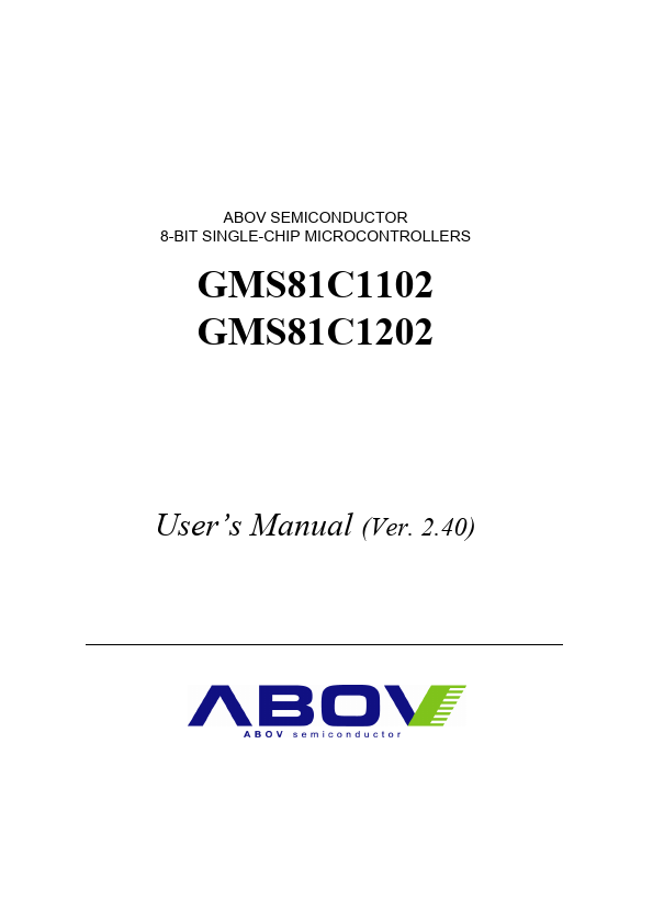 GMS81C1102 ABOV