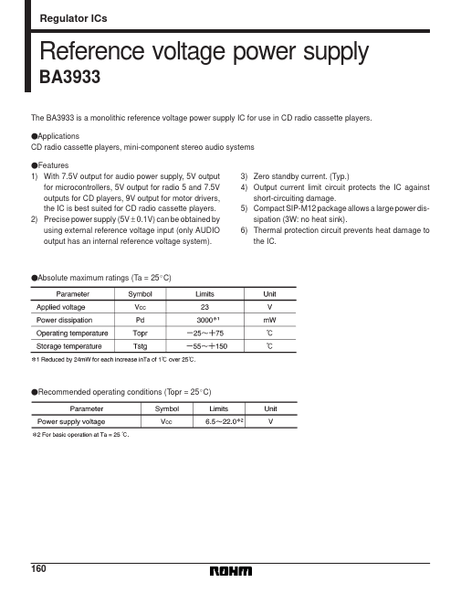 <?=BA3933?> डेटा पत्रक पीडीएफ