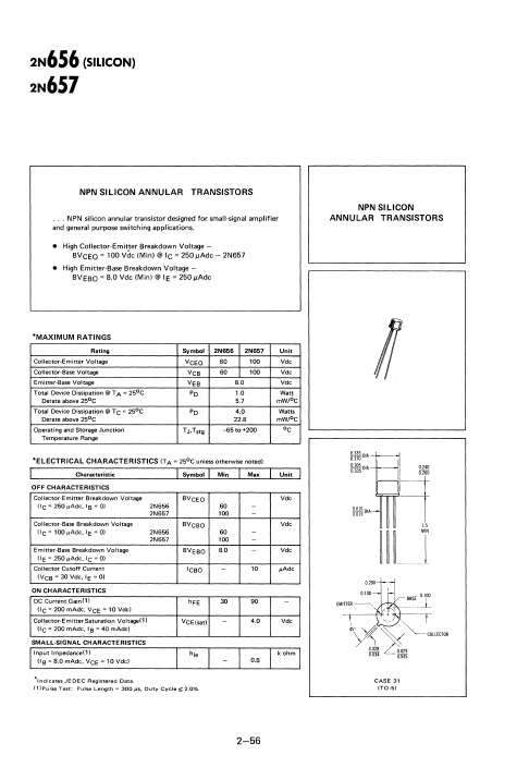 2N656 Motorola