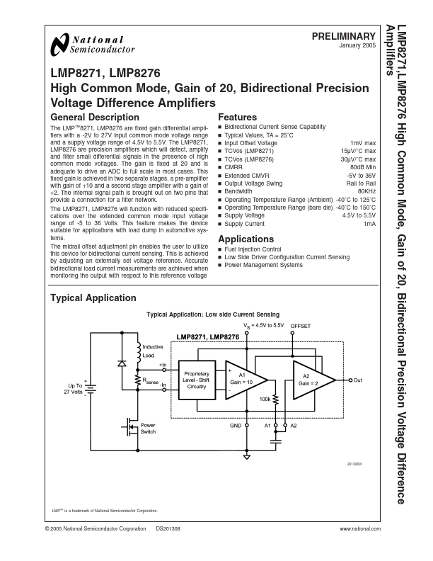 LMP8271 National Semiconductor