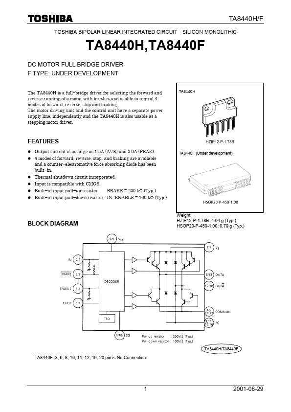 TA8440H Toshiba