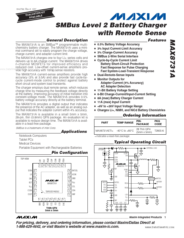 MAX8731A Maxim Integrated Products