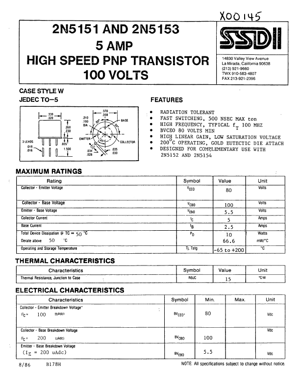 2N5151 SSDI