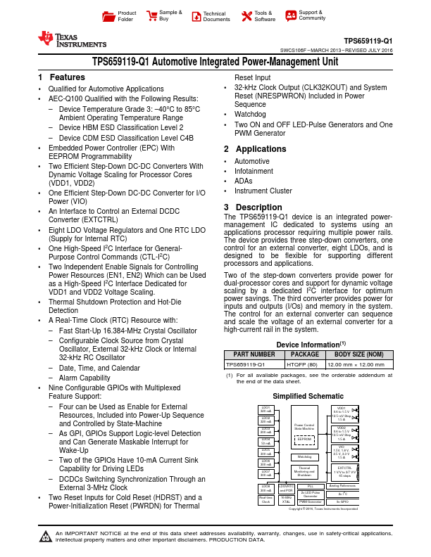 TPS659119-Q1 Texas Instruments