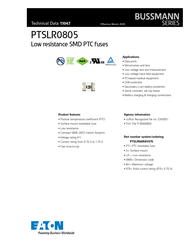 PTSLR0805