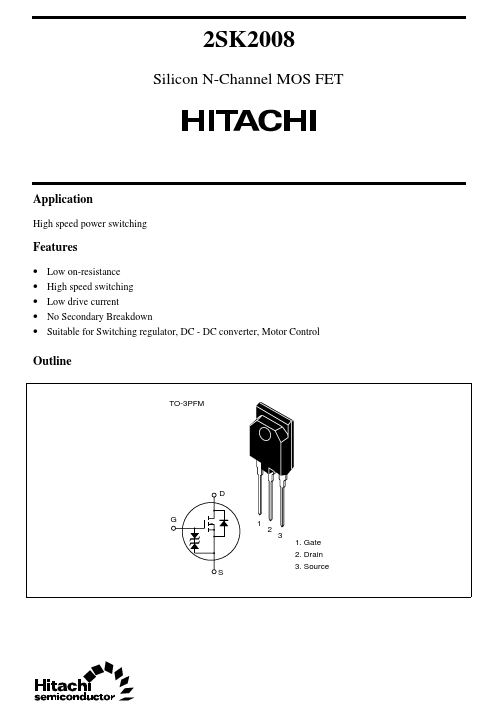 K2008 Hitachi Semiconductor