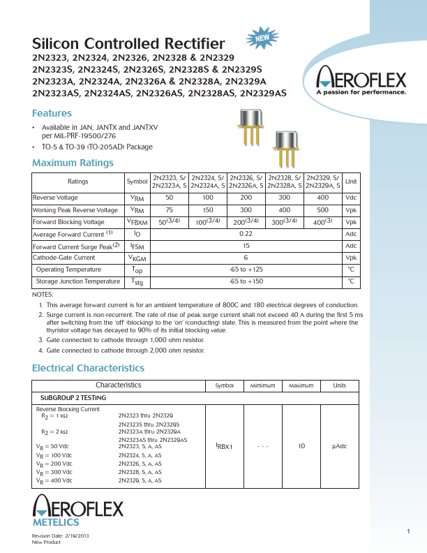 2N2328A Aeroflex