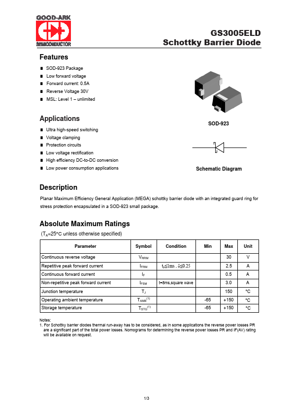 GS3005ELD GOOD-ARK