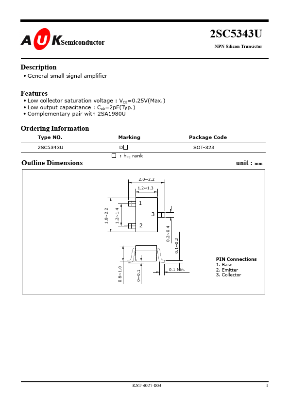 2SC5343U AUK corp