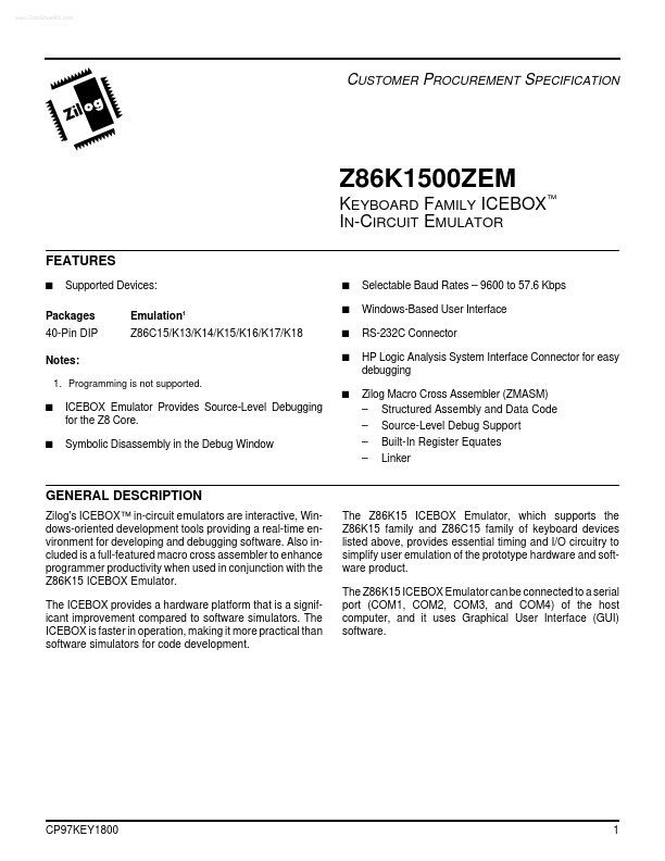 Z86K1500ZEM