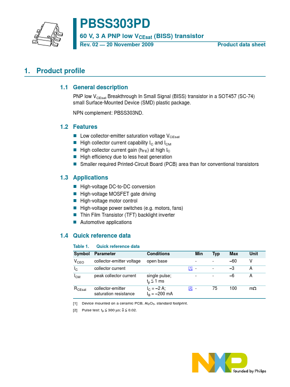 <?=PBSS303PD?> डेटा पत्रक पीडीएफ