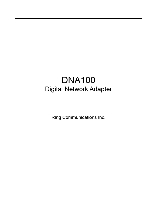<?=DNA100?> डेटा पत्रक पीडीएफ