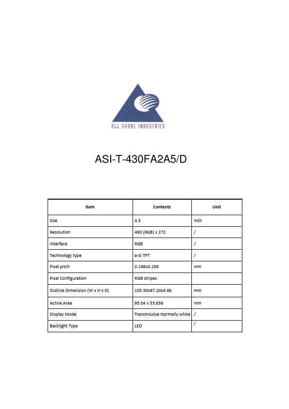 <?=ASI-T-430FA2A5-D?> डेटा पत्रक पीडीएफ