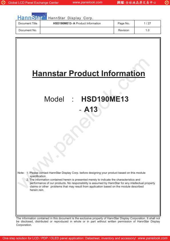 HSD190ME13-A13