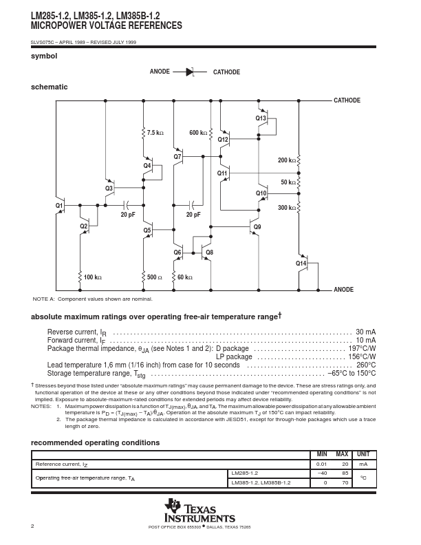 LM385B-1.2