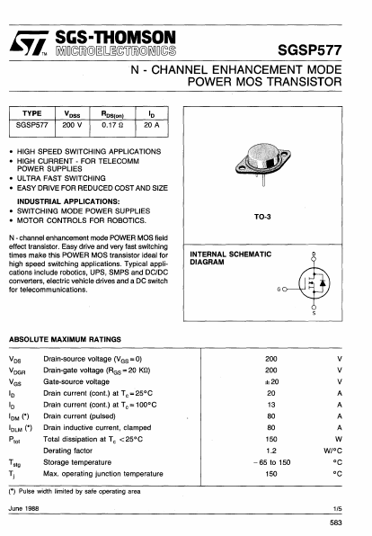 SGSP577 STMicroelectronics