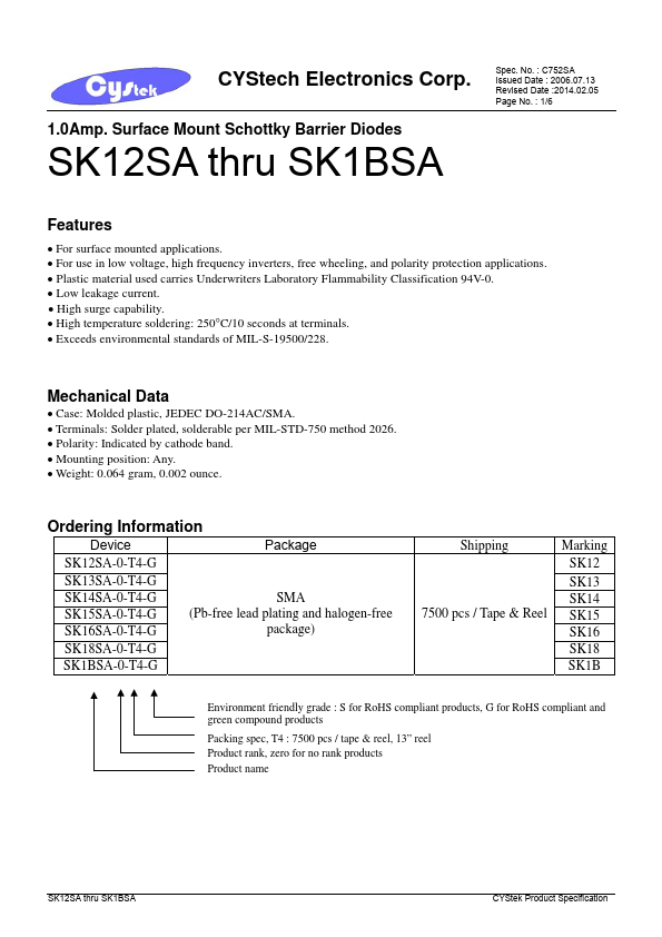 SK15SA Cystech Electonics