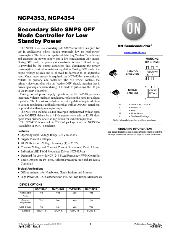 NCP4353 ON Semiconductor