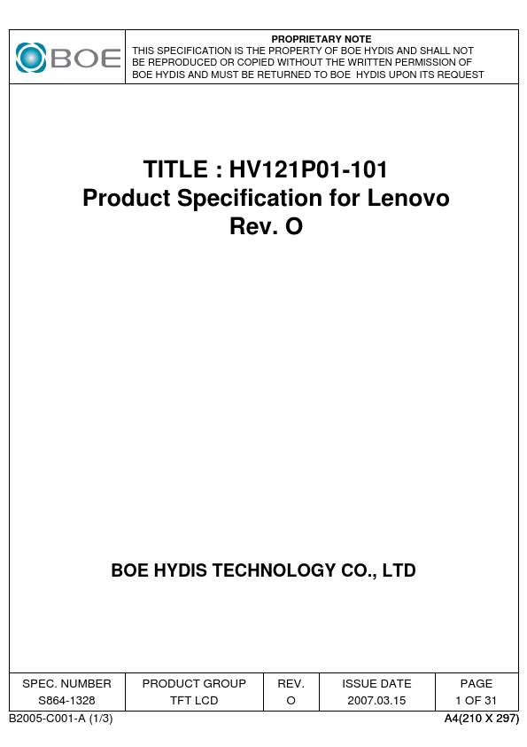 HV121P01-101