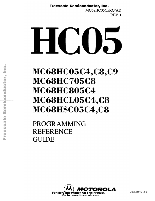 <?=MC68HCL05C4?> डेटा पत्रक पीडीएफ