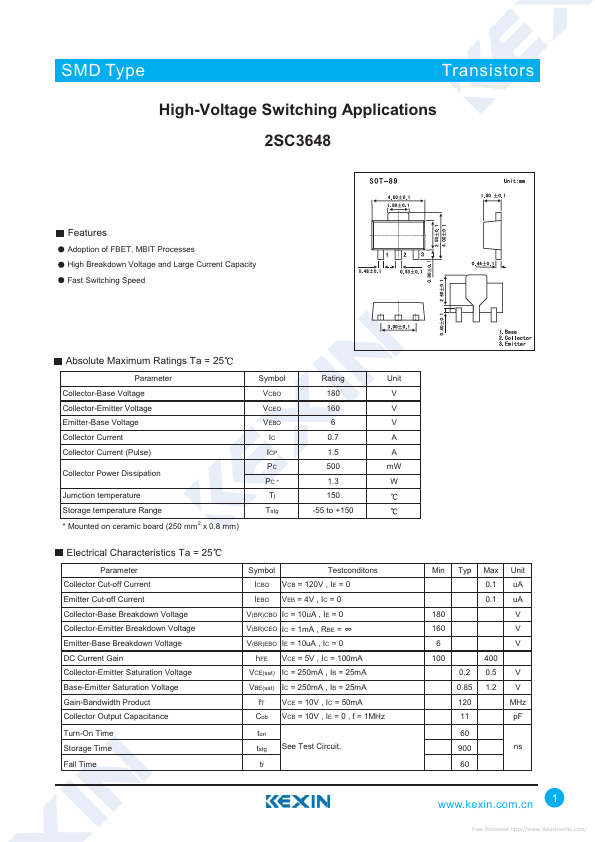 2SC3648 Kexin