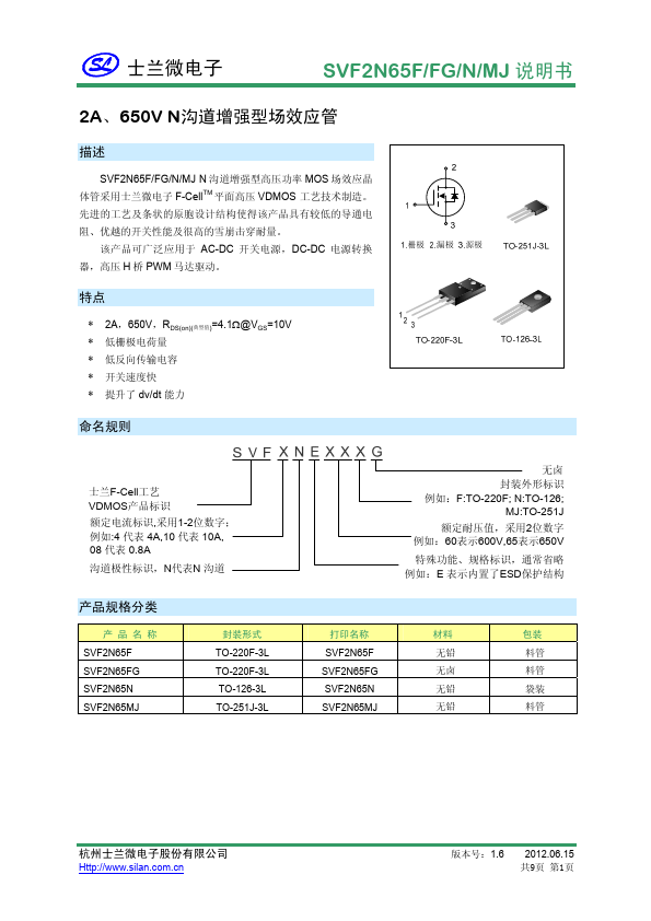 SVF2N65FG SL