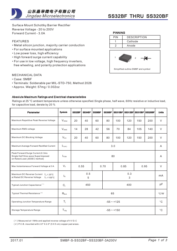 SS32BF Jingdao Microelectronics