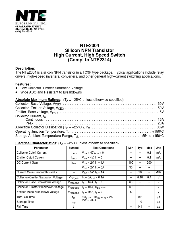 NTE2304