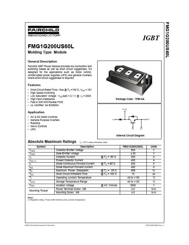 <?=FMG1G200US60L?> डेटा पत्रक पीडीएफ