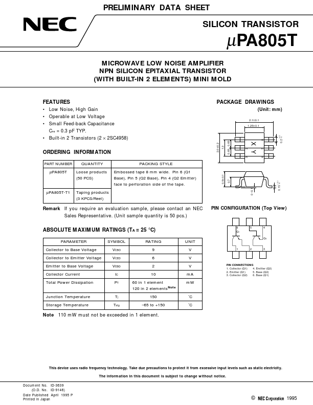 uPC805T NEC