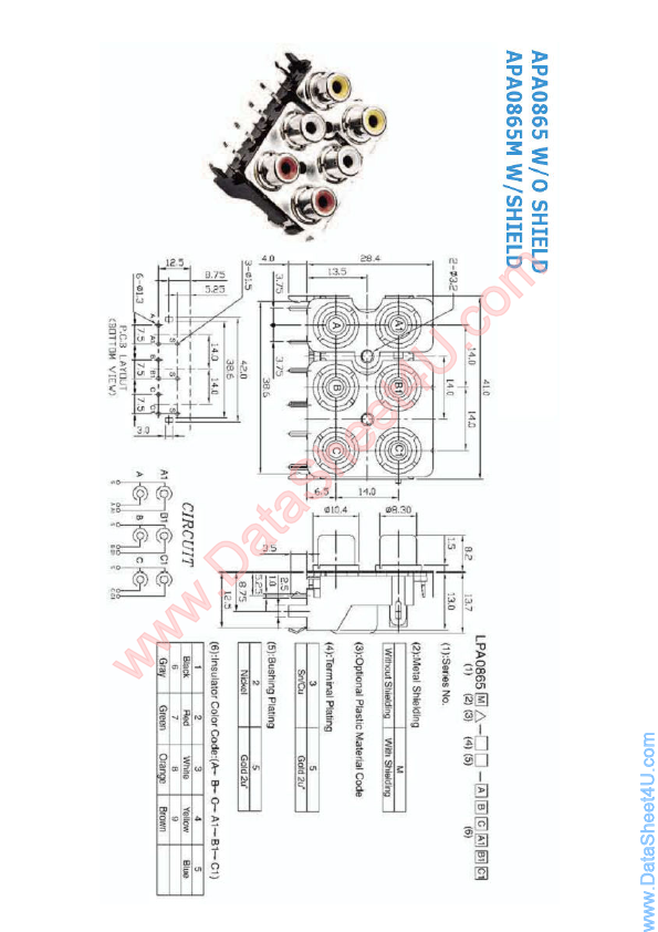 <?=APA0865W?> डेटा पत्रक पीडीएफ