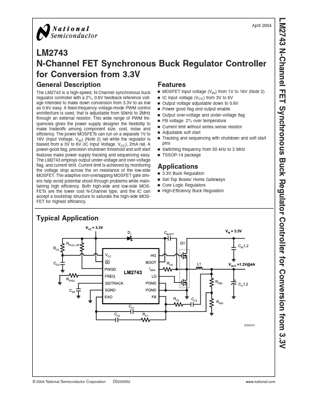 LM2743 National Semiconductor