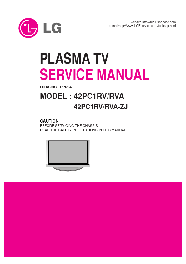 42PC1RV Manual Datasheet pdf - TV Manual. Equivalent, Catalog