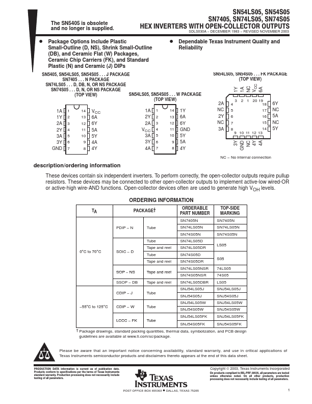 SN7405