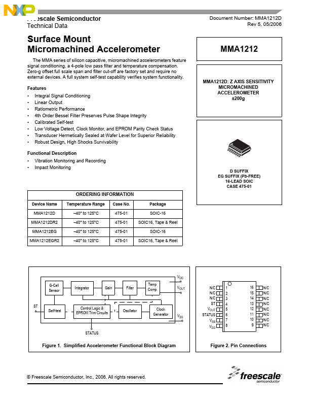 MMA1212 Freescale Semiconductor