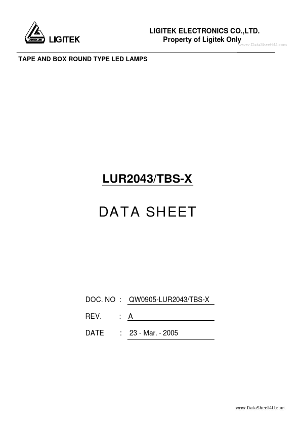 <?=LUR2043-TBS-X?> डेटा पत्रक पीडीएफ