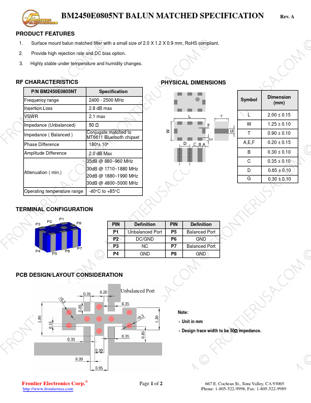 BM2450E0805NT