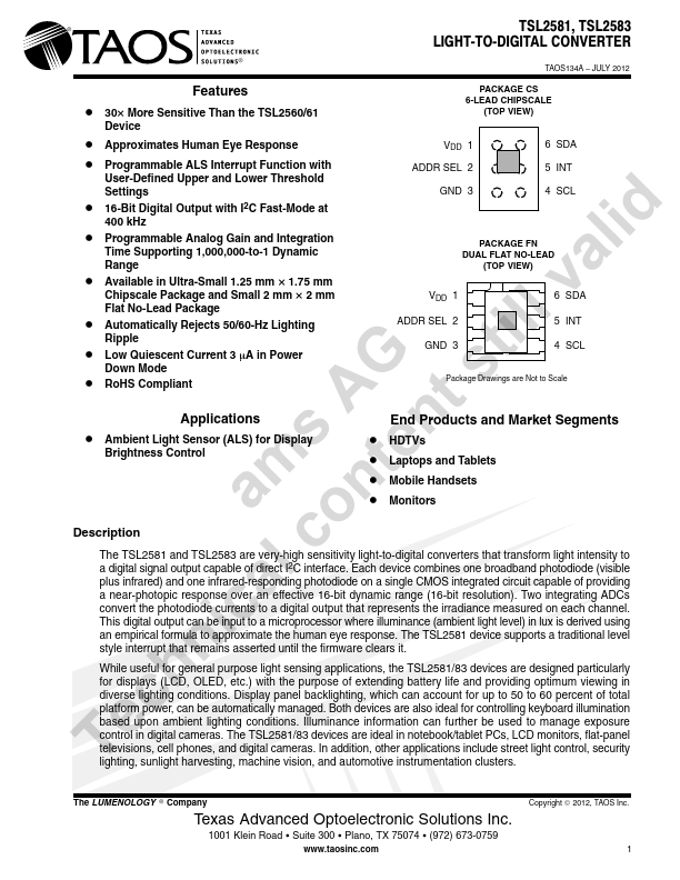 TSL2583