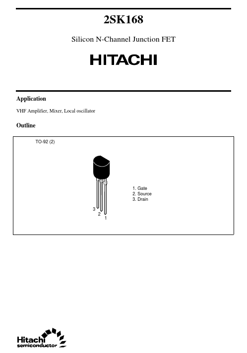 2SK168 Hitachi Semiconductor