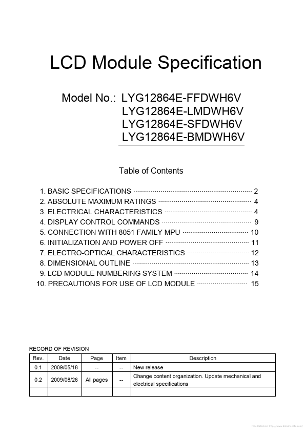 <?=LYG12864E-BMDWH6V?> डेटा पत्रक पीडीएफ